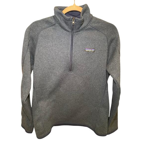 Patagonia Women's Better Sweater 1/4-Zip Fleece Heathered Navy Blue Women Medium - Picture 1 of 11